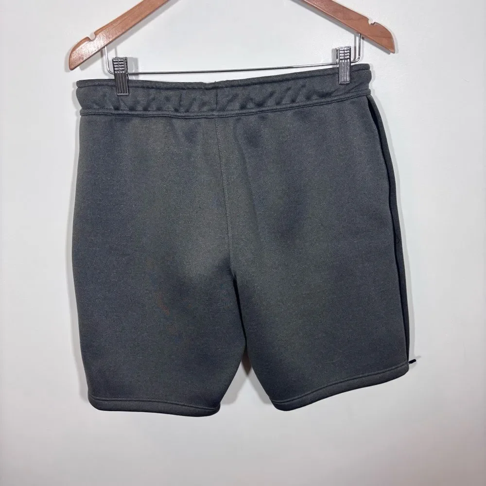 Nike Men's Grey Athletic Elastic Waist BYU Shorts Medium Brigham Young On Field